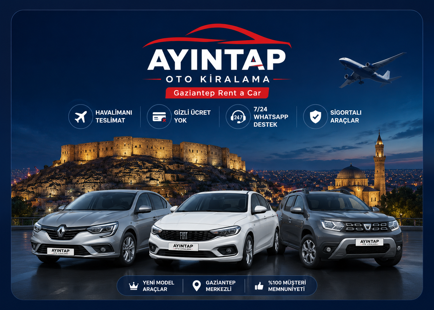 Ayıntap Oto Kiralama araç filosu